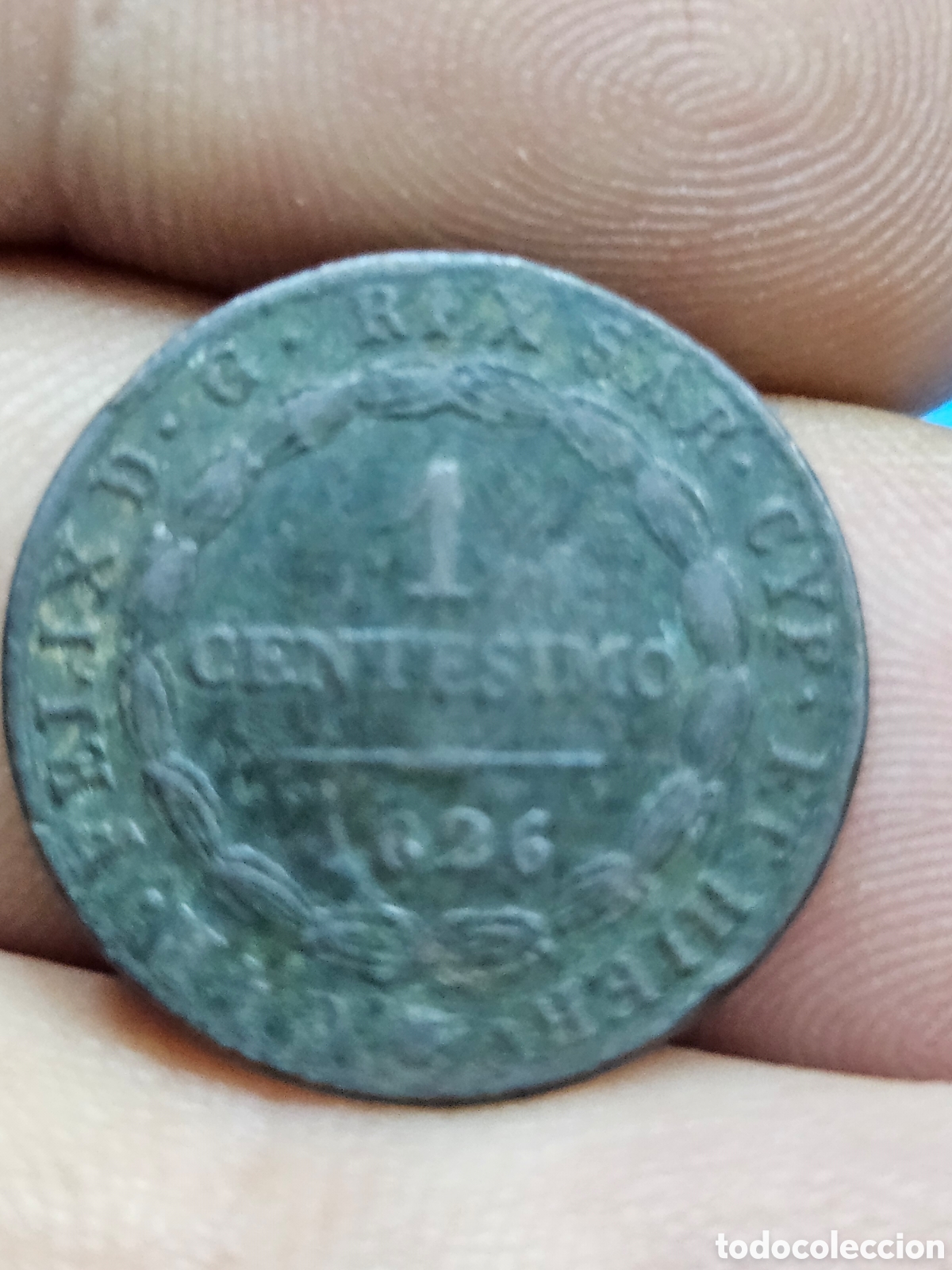 Material numism&aacute;tico: MONEDA 1 CENTESINO FELIX 1826