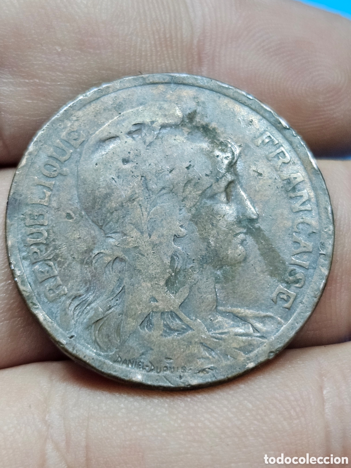 Material numism&aacute;tico: MOBEDA REPUBLICA FRANCESA 1917 10 CENT. - Foto 1