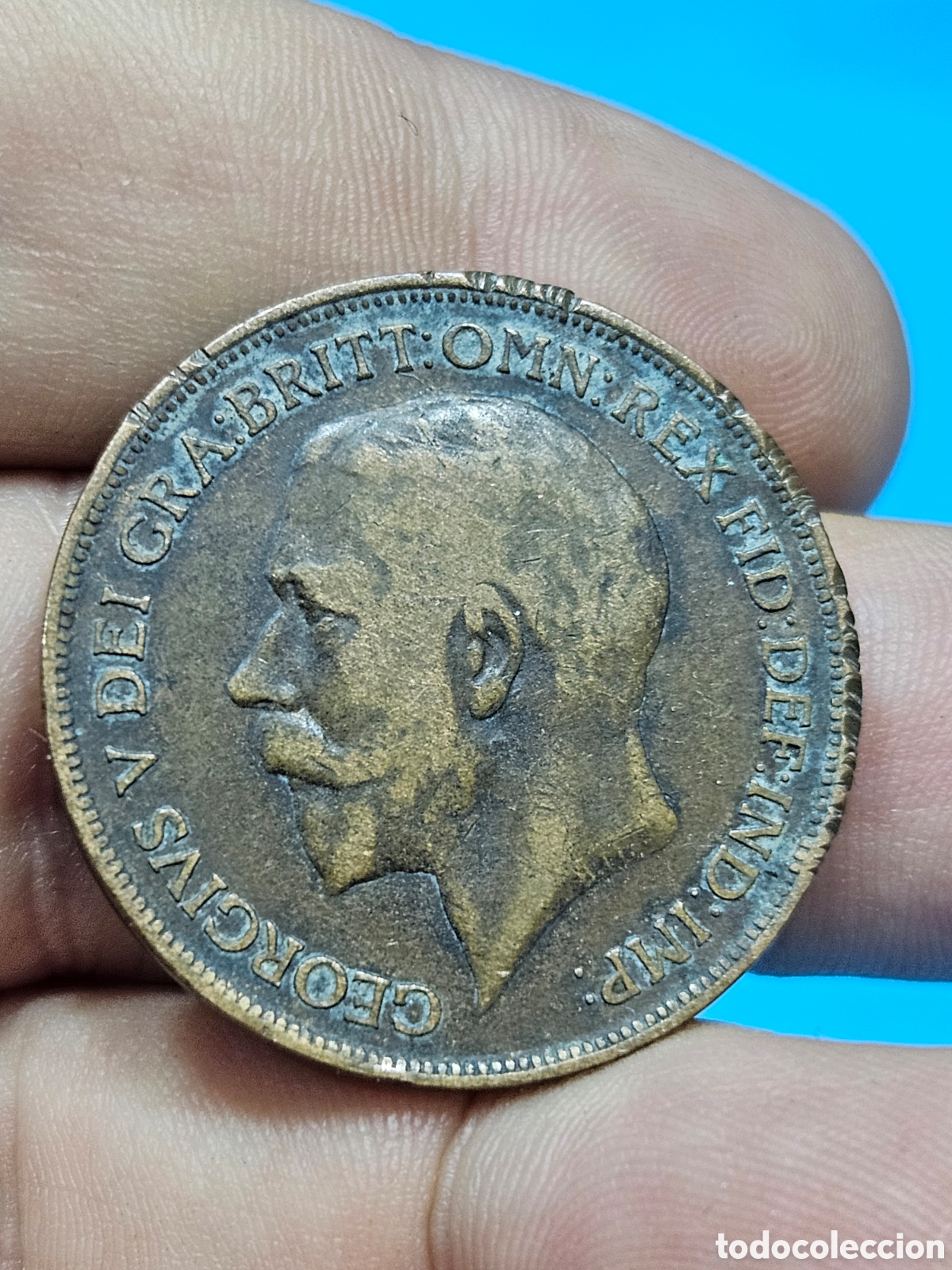 Materiale numismatico: MONEDA ONE PENING 1914 GEORGEUS