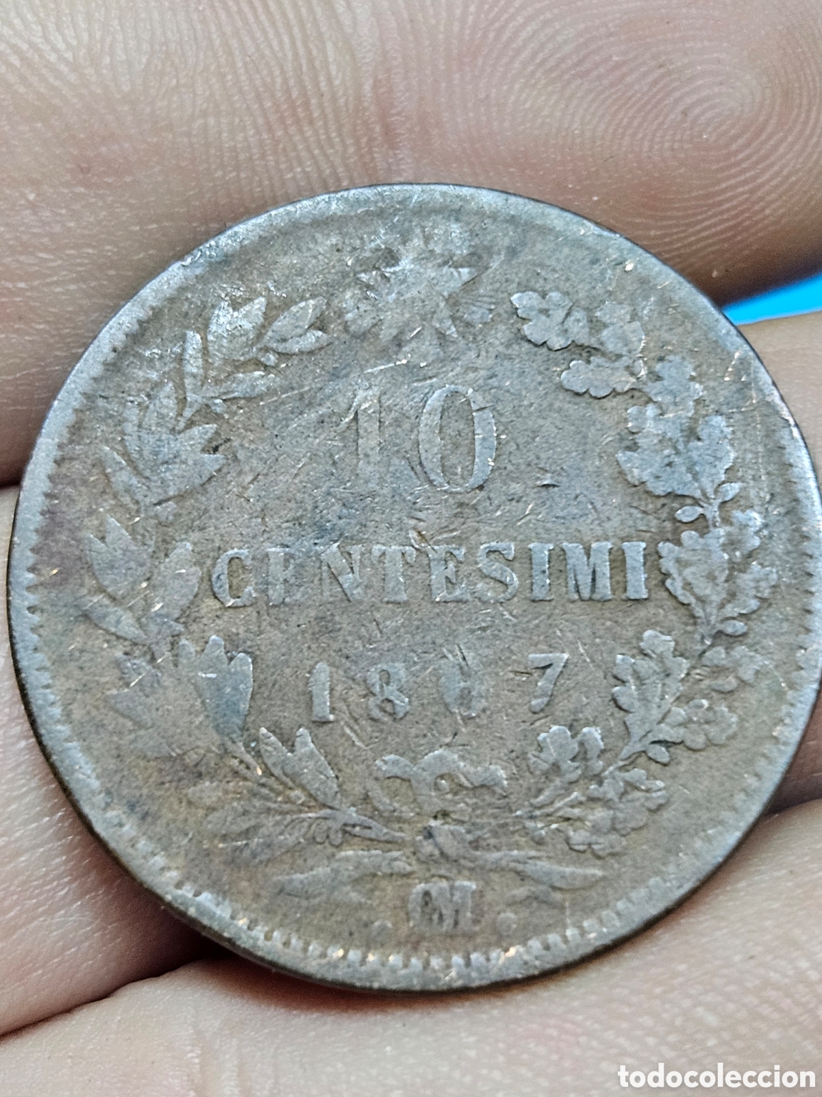 Materiale numismatico: MONEDA 10 CENTESIMI 1867. VITTORIO EMANUELE II. ITALIA