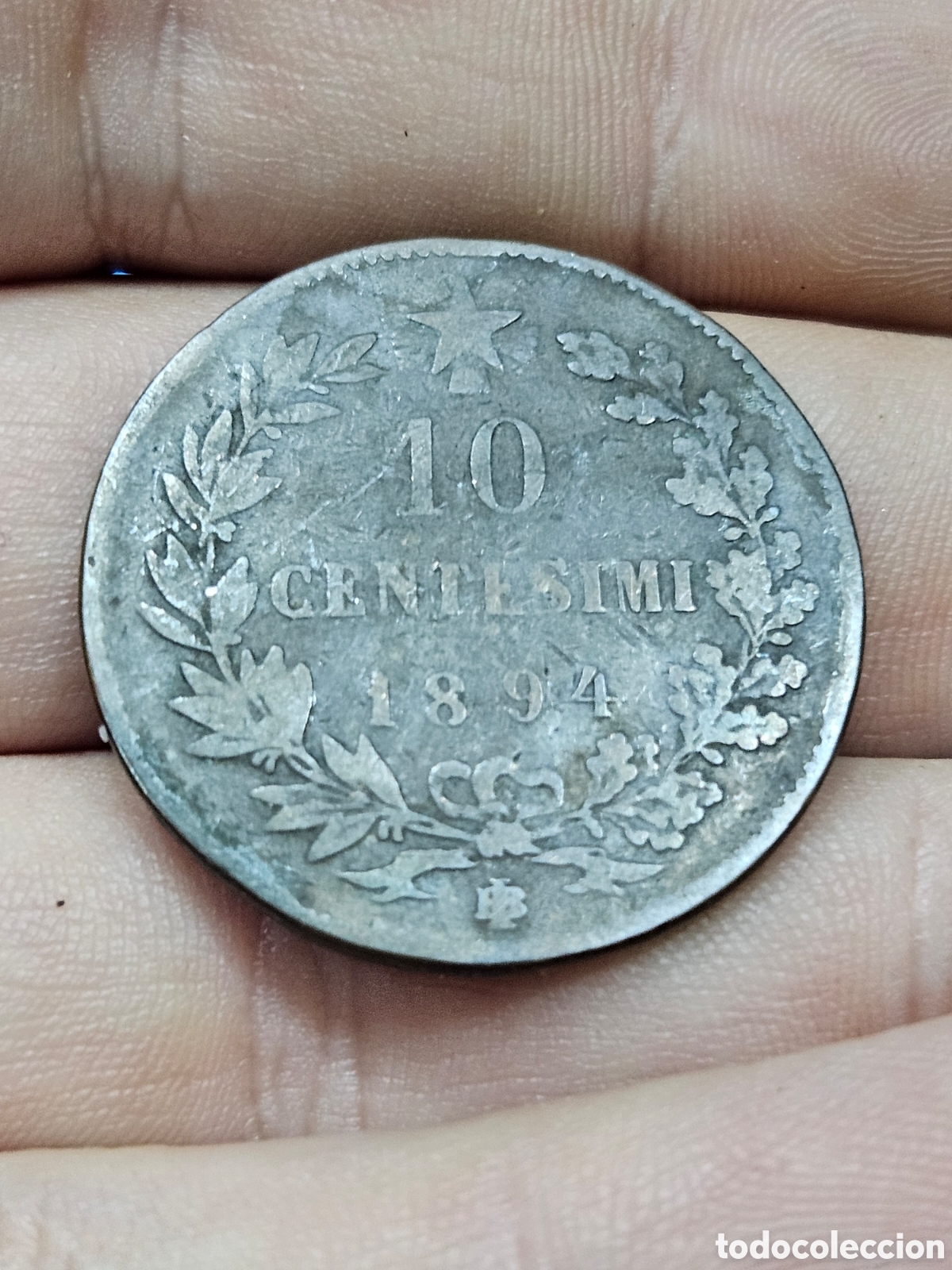 Material numism&aacute;tico: MONEDA 10 CENTESIMI 1894. UMBERTO I ITALIA