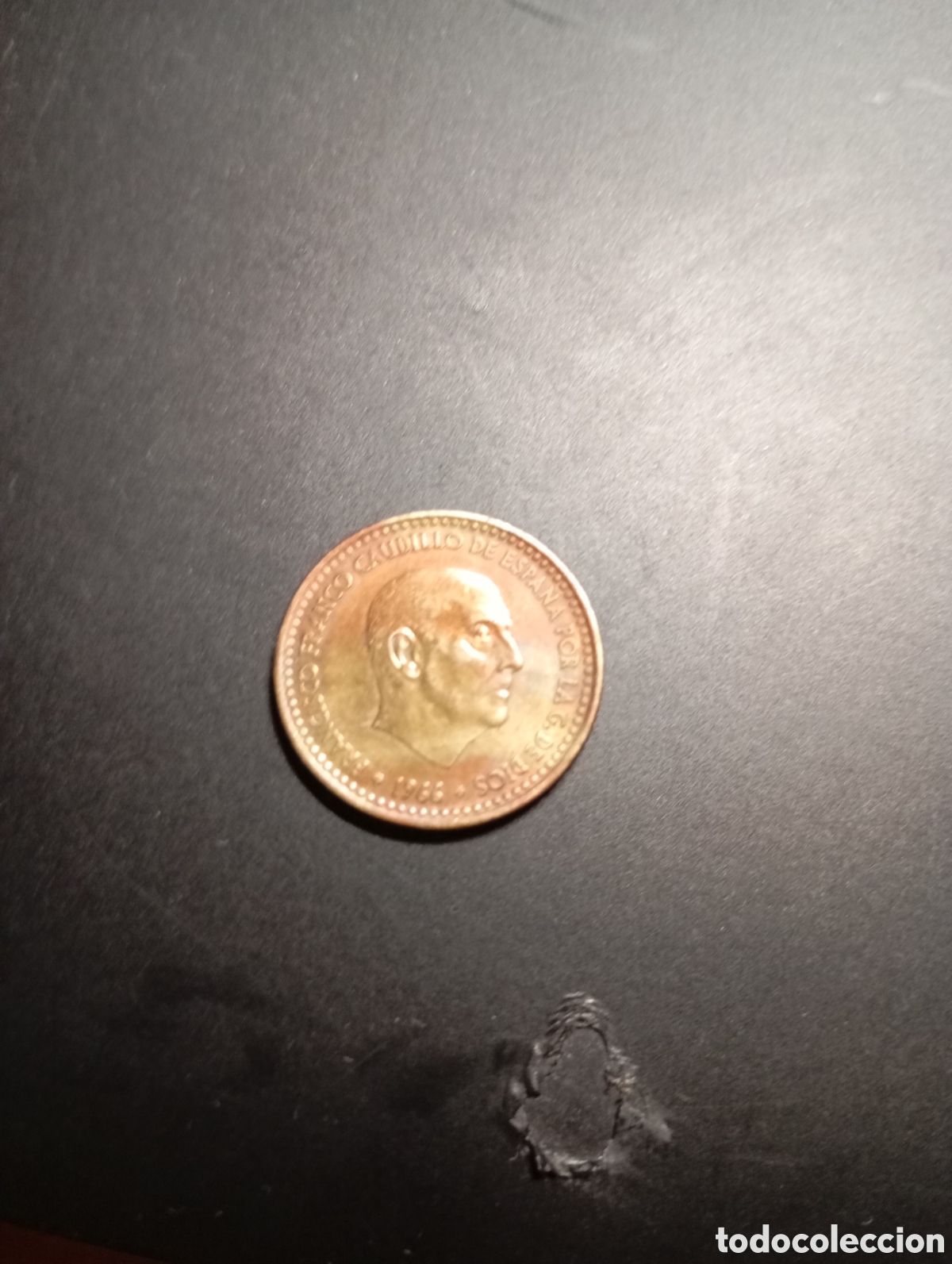 Material numism&aacute;tico: 1 peseta 1966 bicolor , rara - Foto 3