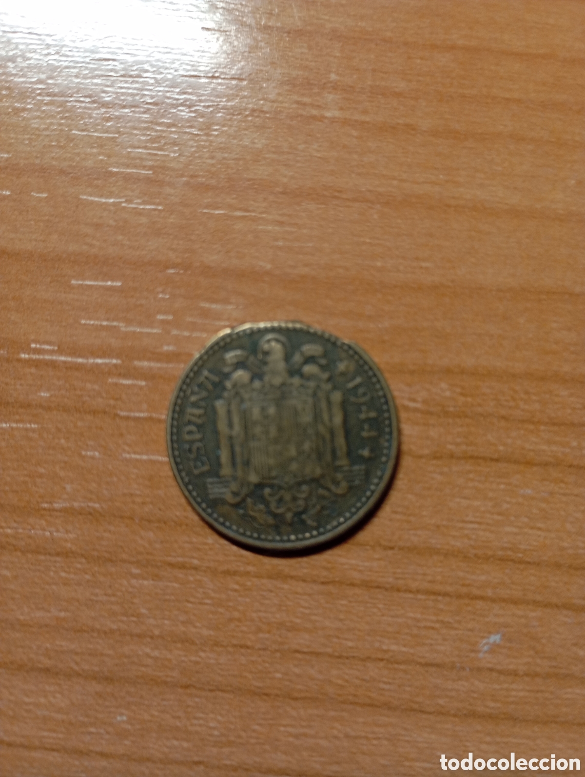 Material numism&aacute;tico: Rara peseta de 1944 segmentada! - Foto 5