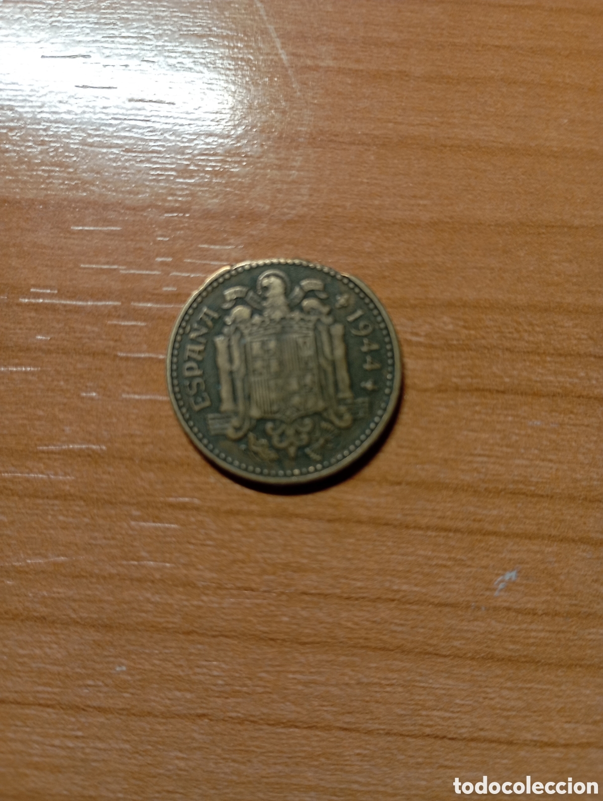 Material numism&aacute;tico: Rara peseta de 1944 segmentada! - Foto 3