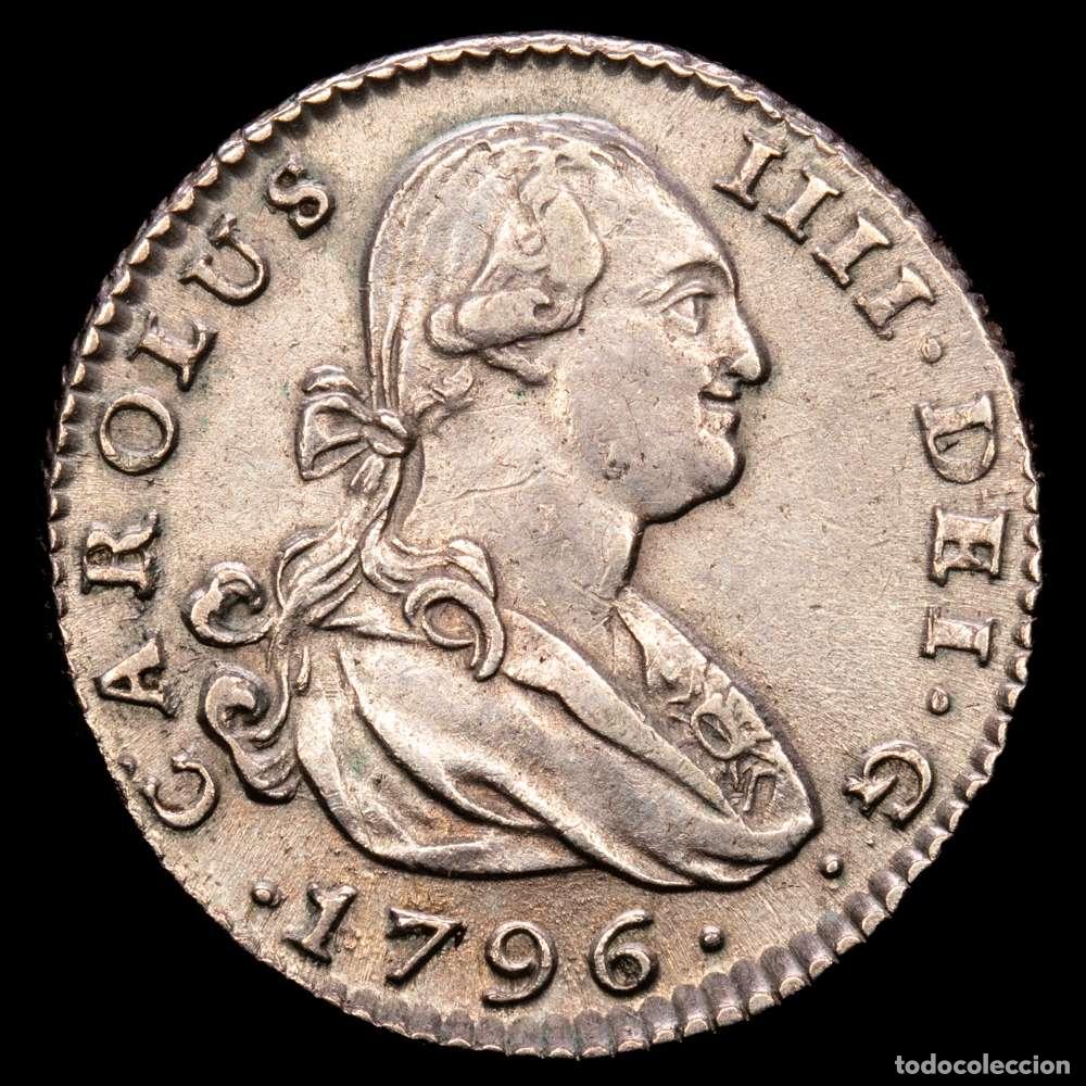 Material numism&aacute;tico: Carlos IV. 1796 Sevilla. CN. 1 real. (AC. 538). Buen ejemplar. 3,07 g. MBC+.