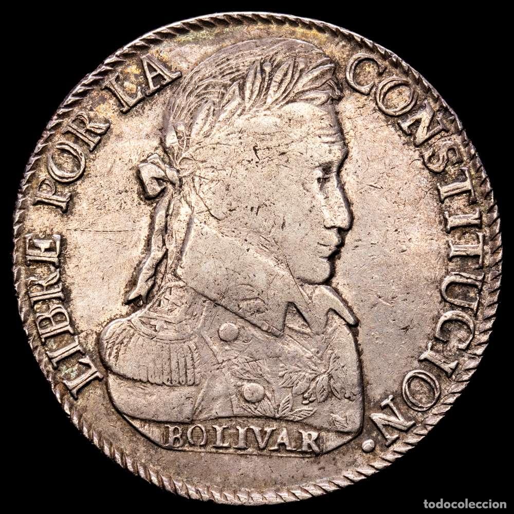 Material numism&aacute;tico: Bolivia. 8 soles. 1833. Potos&iacute;. LM. (Km-97). Ag. 26,89 gramos. MBC+.