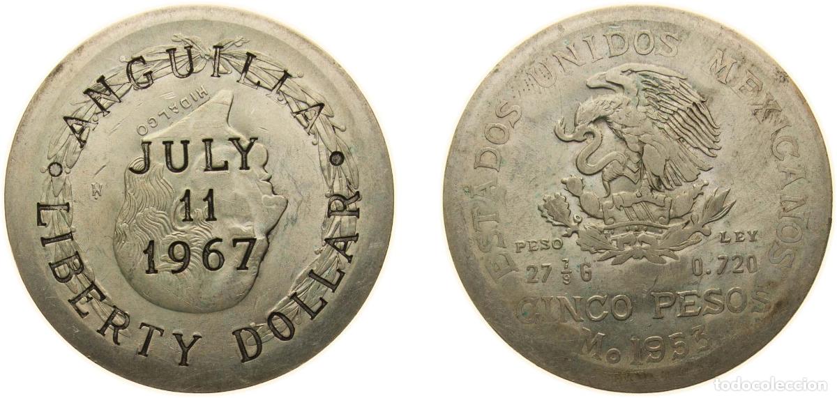 Material numism&aacute;tico: Anguilla &rdquo;Provisional Government&rdquo; 1967 1 Dollar (Referendum on Anguilla's Secession, Fantasy curren