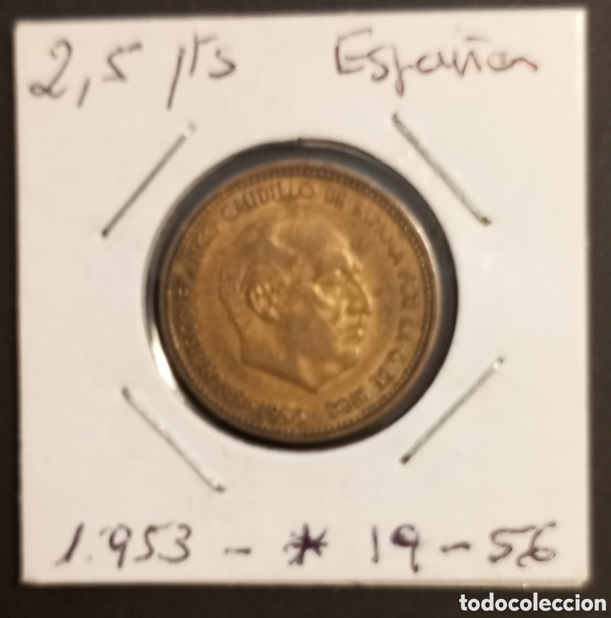 Material numism&aacute;tico: Moneda Estado Espa&ntilde;ol 1953 - Foto 1