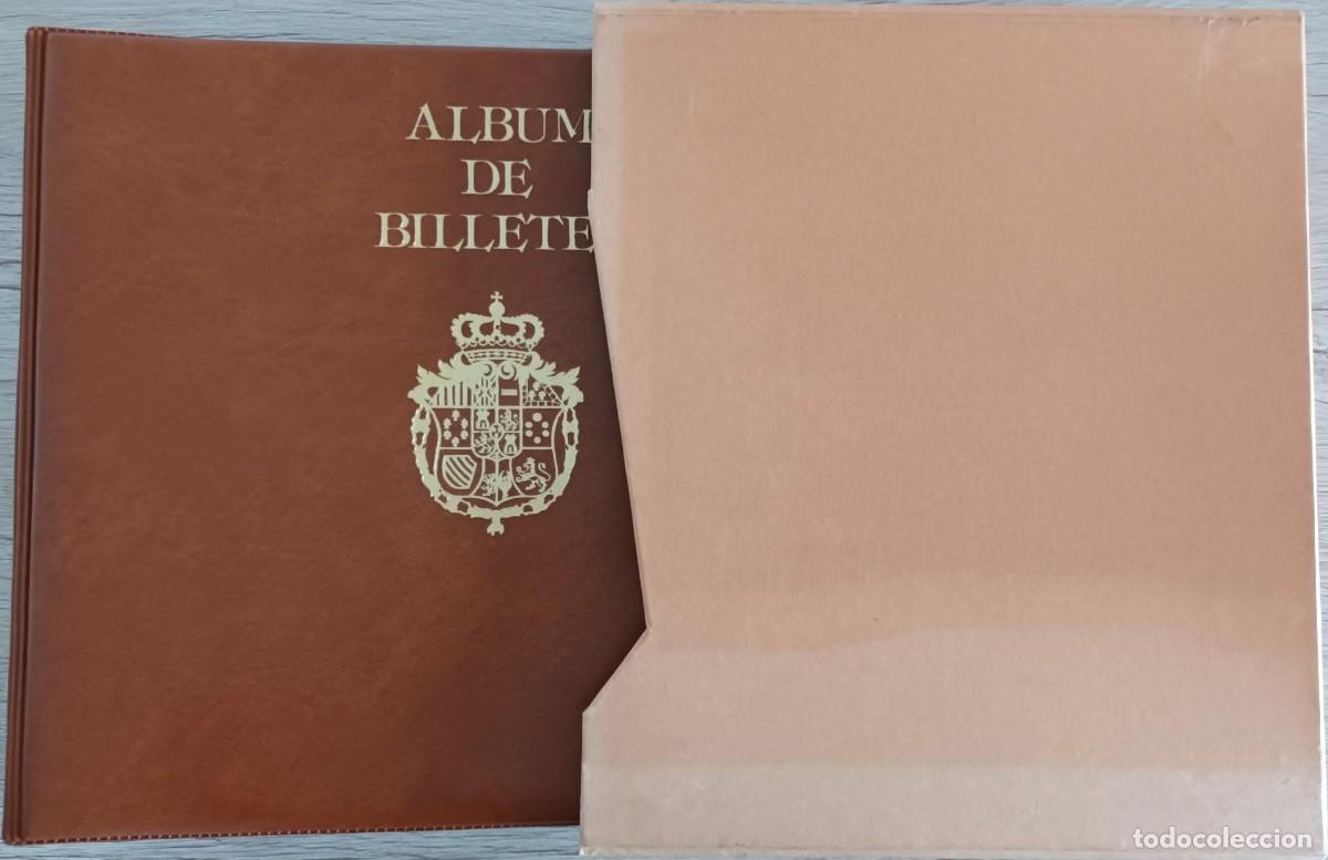 Material numism&aacute;tico: ALBUM DE BILLETES CON 20 HOJAS DE DIFERENTES HUECOS TAMA&Ntilde;O 33,5CM X 29CM