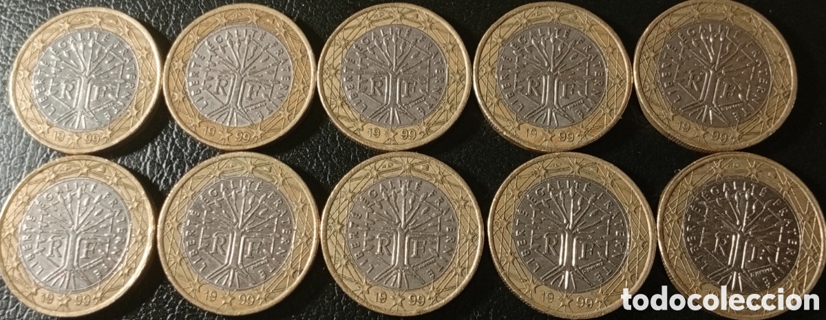 Material numism&aacute;tico: Pack de 10 monedas de 1 euro del &aacute;rbol de la vida 1999