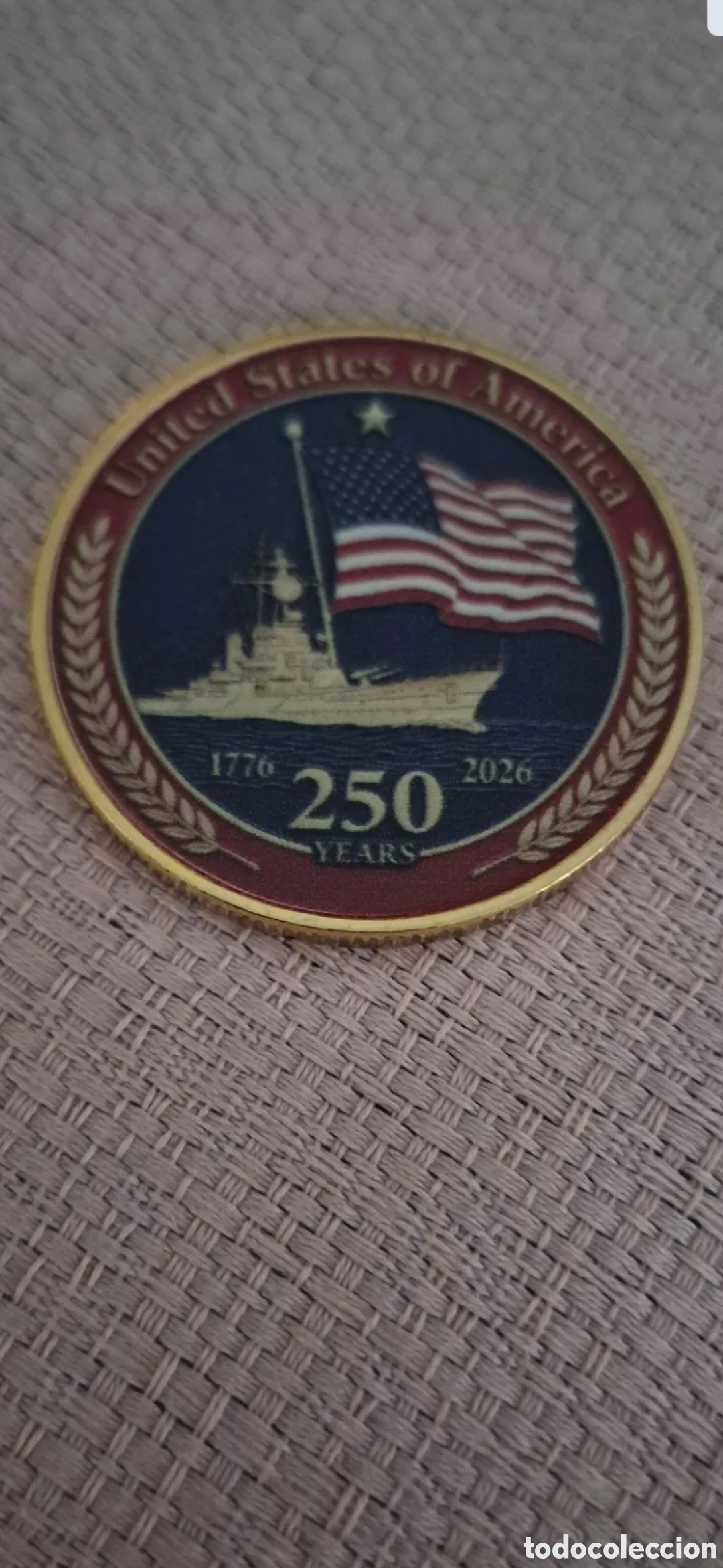 Material numism&aacute;tico: MONEDA 250 ANIVERSARIO EEUU
