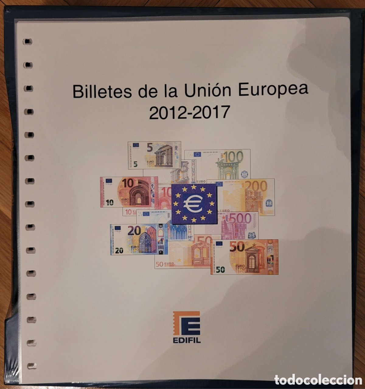 Material numism&aacute;tico: &Aacute;lbum billetes del Euro