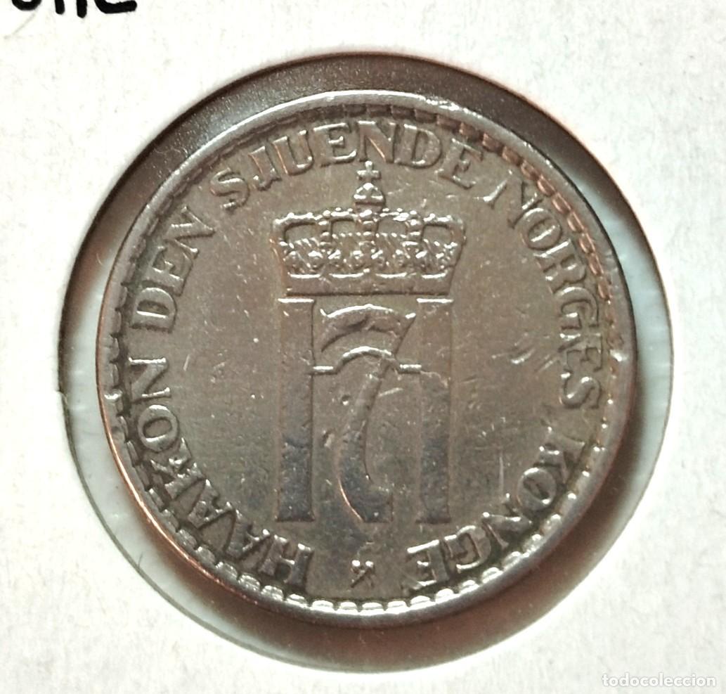 Material numism&aacute;tico: EUROPA . NORUEGA . 1 KRONE - CORONA 1954 . EXCELENTE