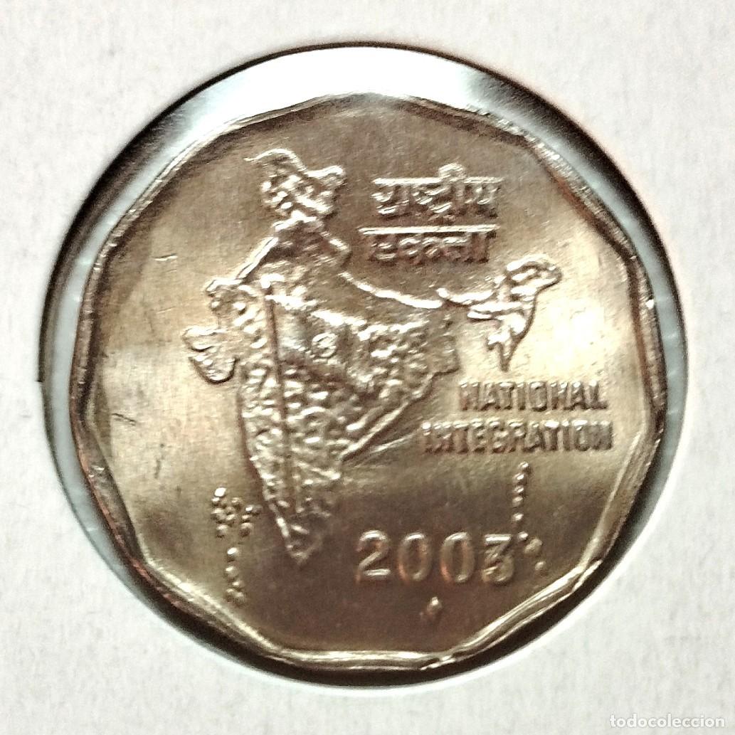 Material numism&aacute;tico: ASIA . INDIA . 2 RUPEES 2003 . SIN CIRCULAR - Foto 2