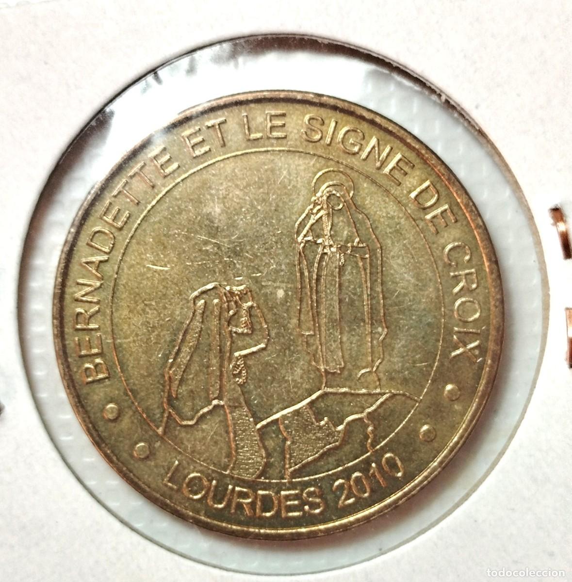 Material numism&aacute;tico: MONEDA - MEDALLA . LOURDES 2010 . SIN CIRCULAR - Foto 2