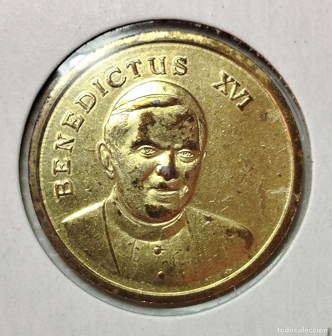 Material numism&aacute;tico: MONEDA - MEDALLA . BENEDICTO XVI . LOURDES . SIN CIRCULAR - Foto 1