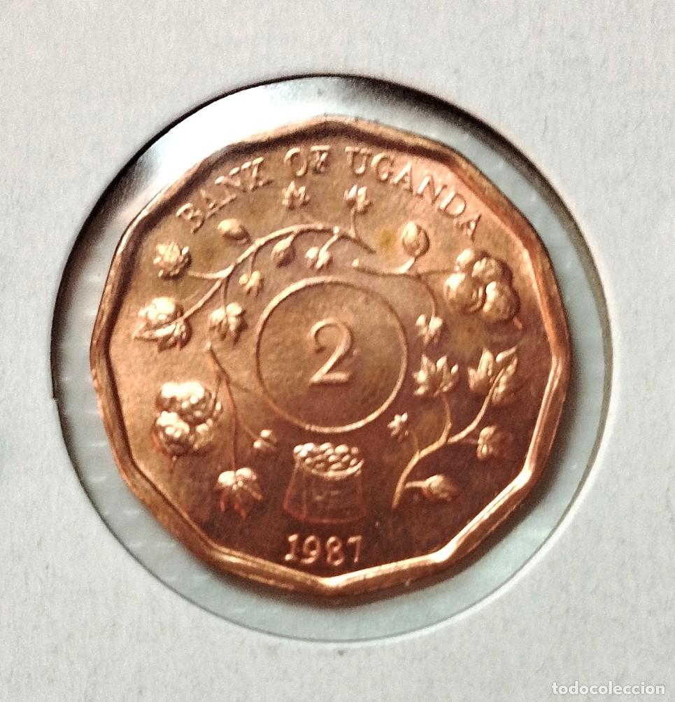 Material numism&aacute;tico: AFRICA . UGANDA . 2 SHILLINGS 1987 . SIN CIRCULAR - Foto 2