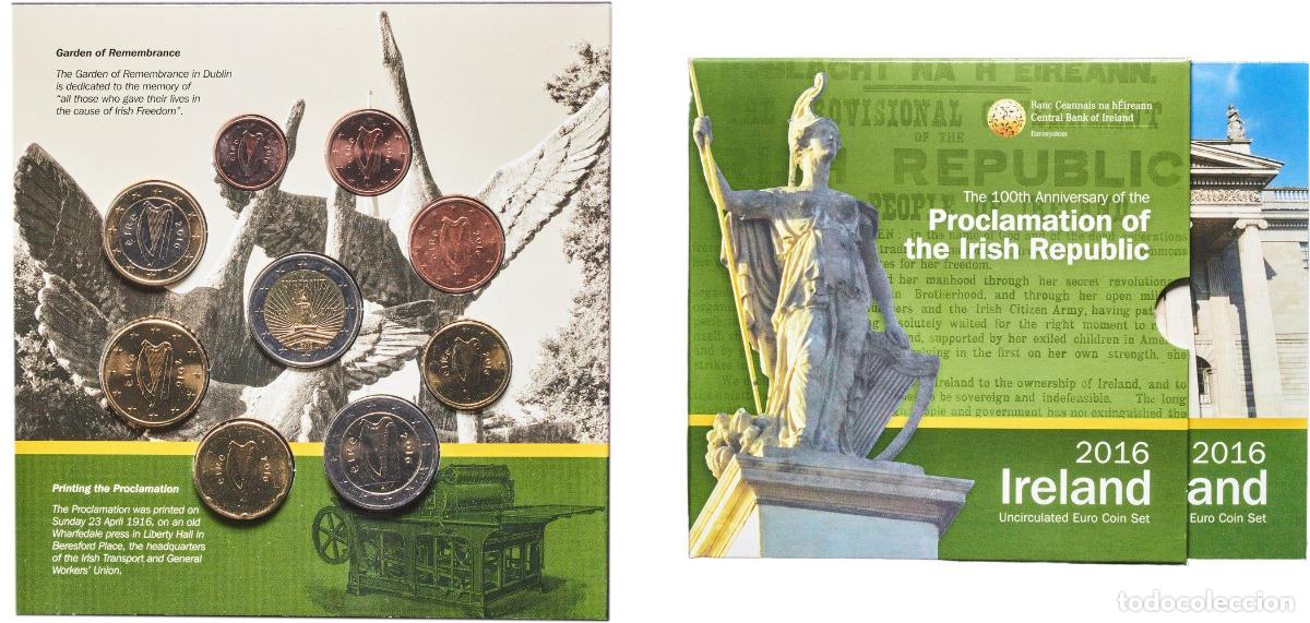 Material numism&aacute;tico: Ireland Republic 2016 Euro set with 8 coins (Easter Rising) Bimetallic: nickel brass clad nickel ce