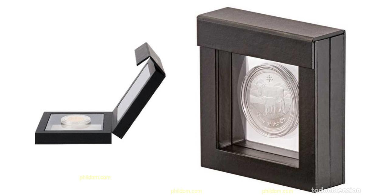 Material numism&aacute;tico: Marco LINDNER silicona NIMBUS 70 (70x70x25) negro 4830