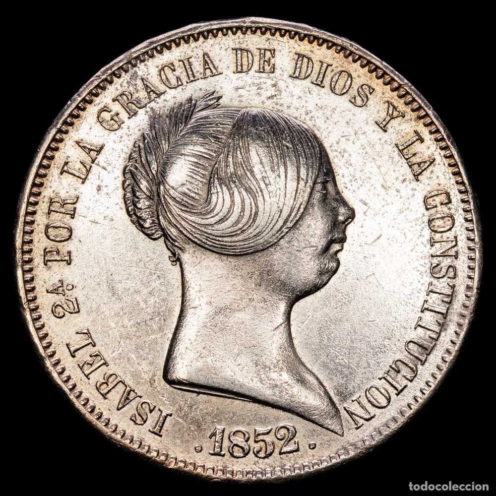 Material numism&aacute;tico: Isabel II (1833-1868). 20 reales. 1852. Madrid. (Cal-594). Ag. 26,11 gramos. EBC-.