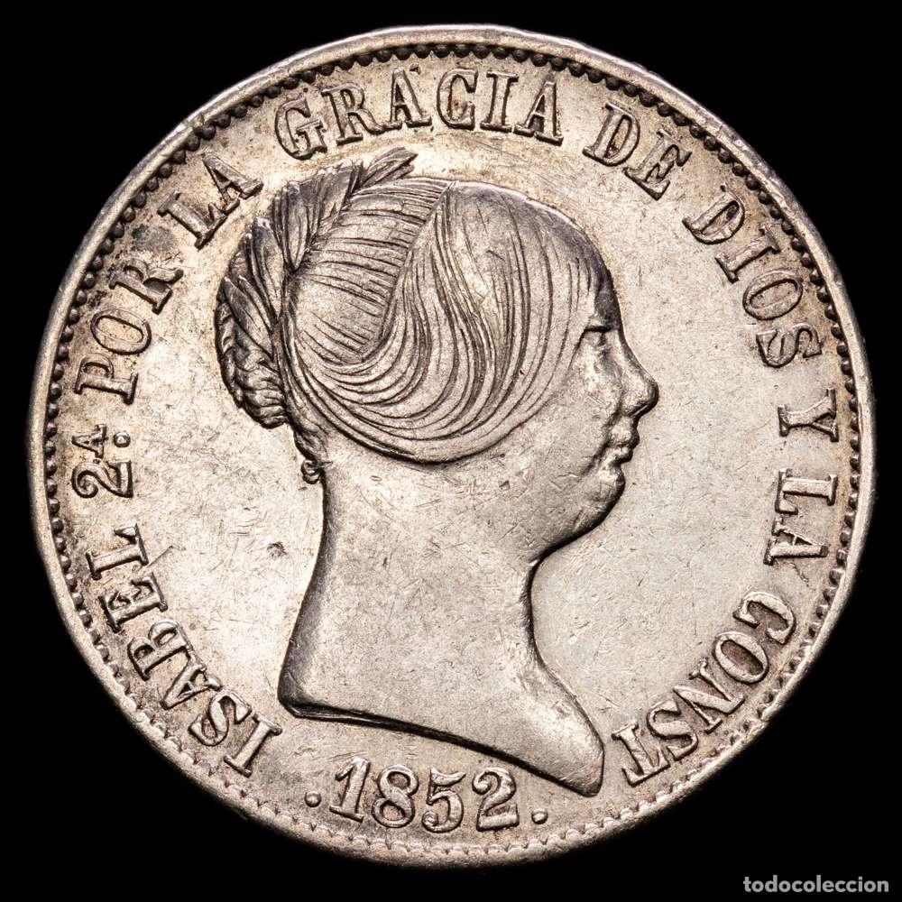 Material numism&aacute;tico: Isabel II (1833-1868). 10 reales. 1852. Madrid. (Cal-526). Ae. 12,91 gramos. MBC+.
