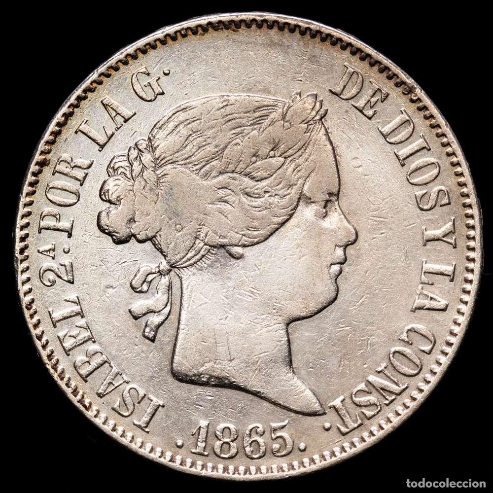 Material numism&aacute;tico: Isabel II (1833-1868). 1 escudo. 1865. Madrid. (Cal-563). Ag. 12,78 g. MBC.