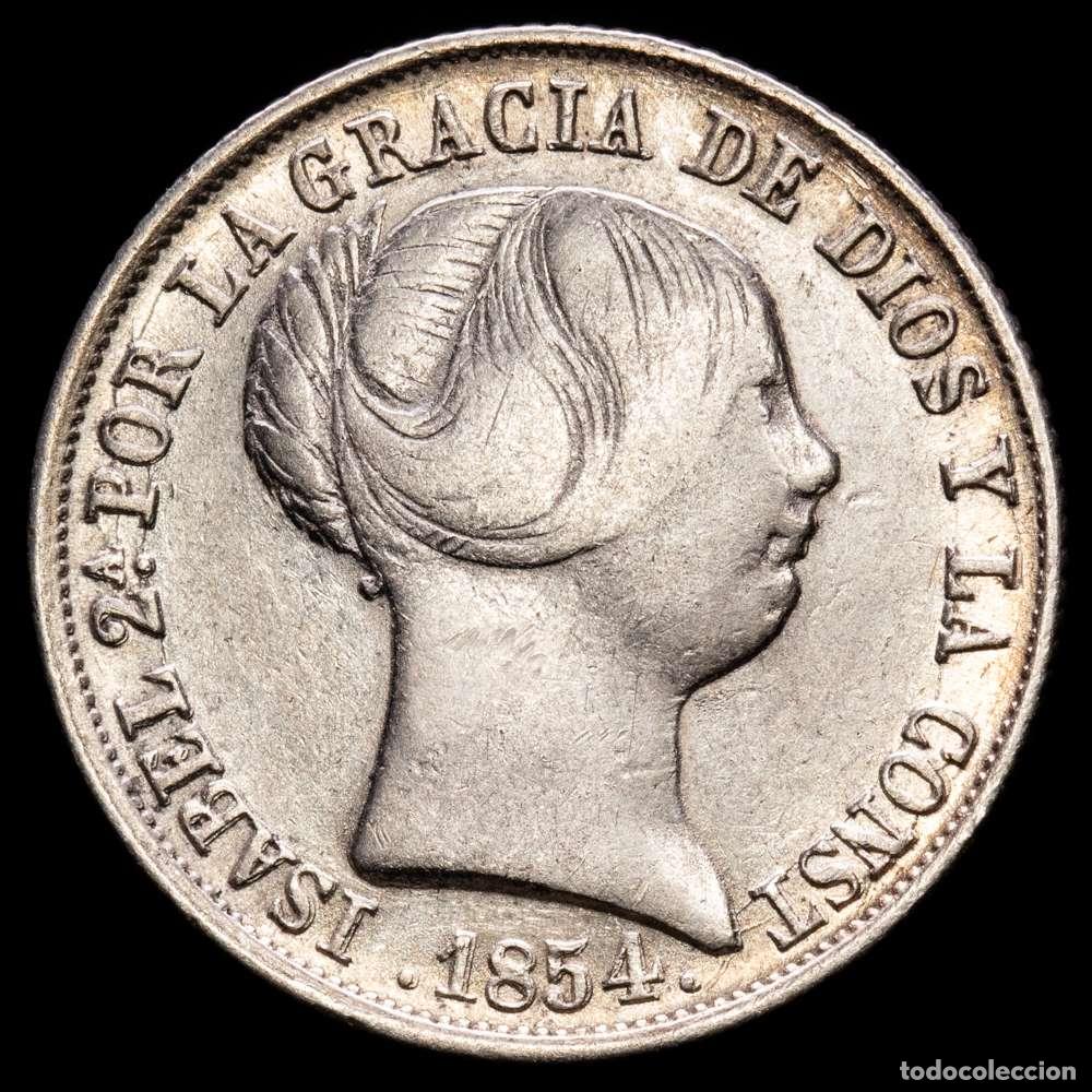 Material numism&aacute;tico: Isabel II (1833-1868). 4 reales. 1854. Madrid. (Cal-459). Ag. 5,86 g. MBC.