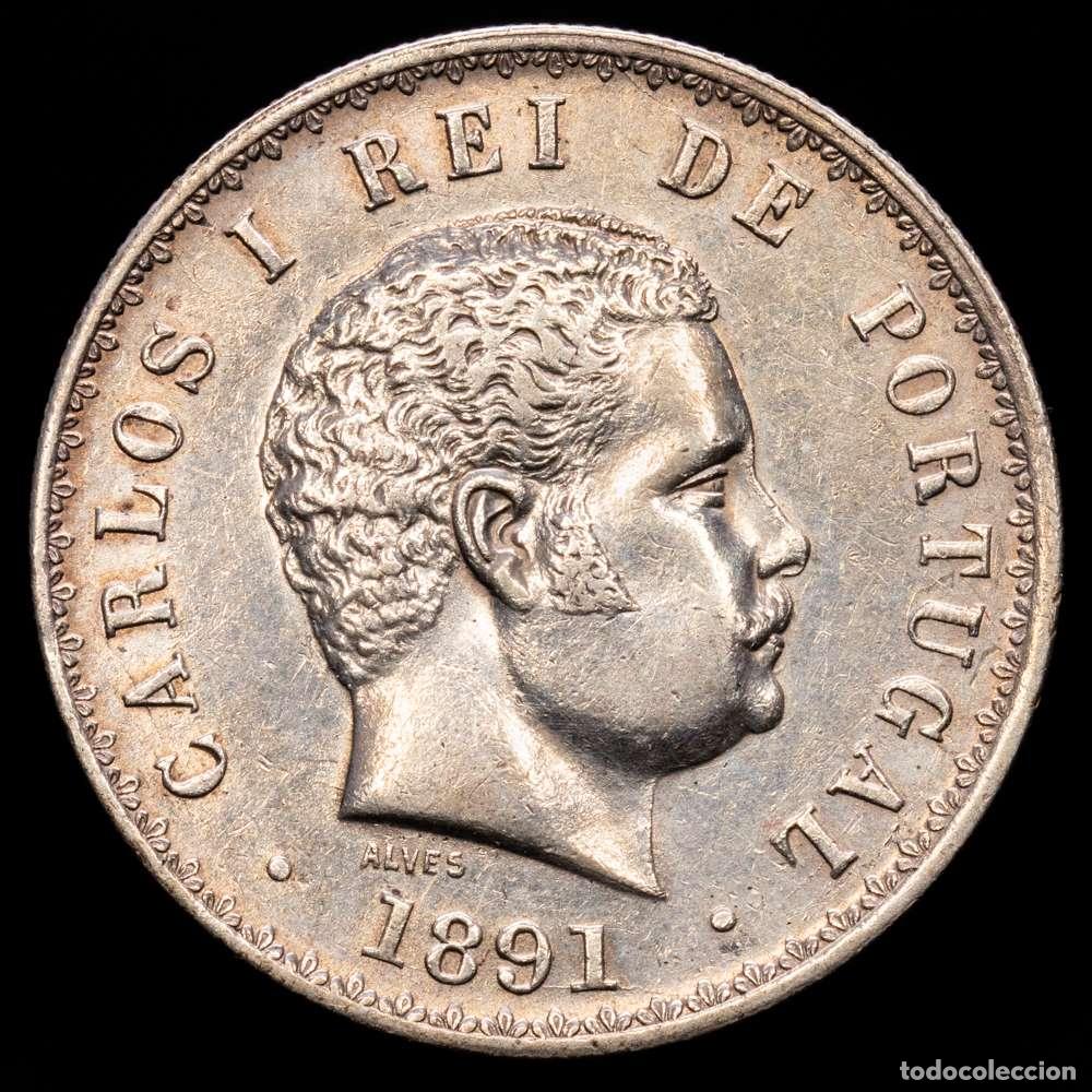 Material numism&aacute;tico: Portugal. Carlos I. 500 Reis 1891. KM-535, Gomes-C1 11, N# 13025. 12,47 gr.Ar. EBC.