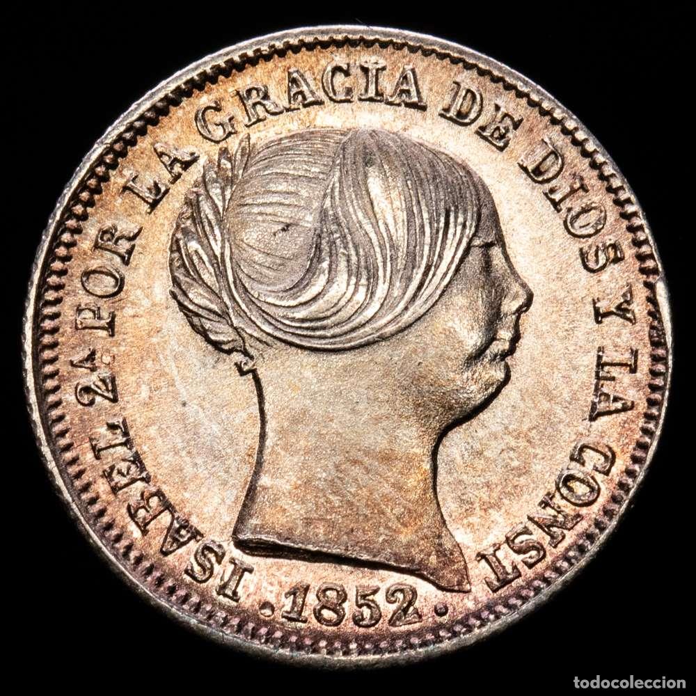 Material numism&aacute;tico: Isabel II (1833-1868). 1 real. 1852. Madrid. (Cal-302). Ag. 1,31 g. EBC. Suave tono.