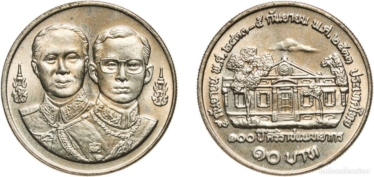 Material numism&aacute;tico: Thailand Kingdom BE 2533 (1990) 10 Baht - Rama IX (First Medical College) Copper-nickel (300000) 15