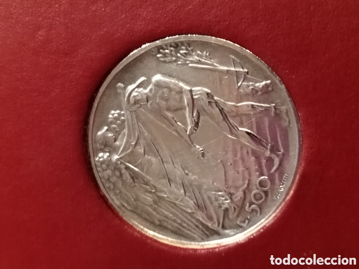 Material numism&aacute;tico: Lire 500 argento San Marino 1976 - Foto 4