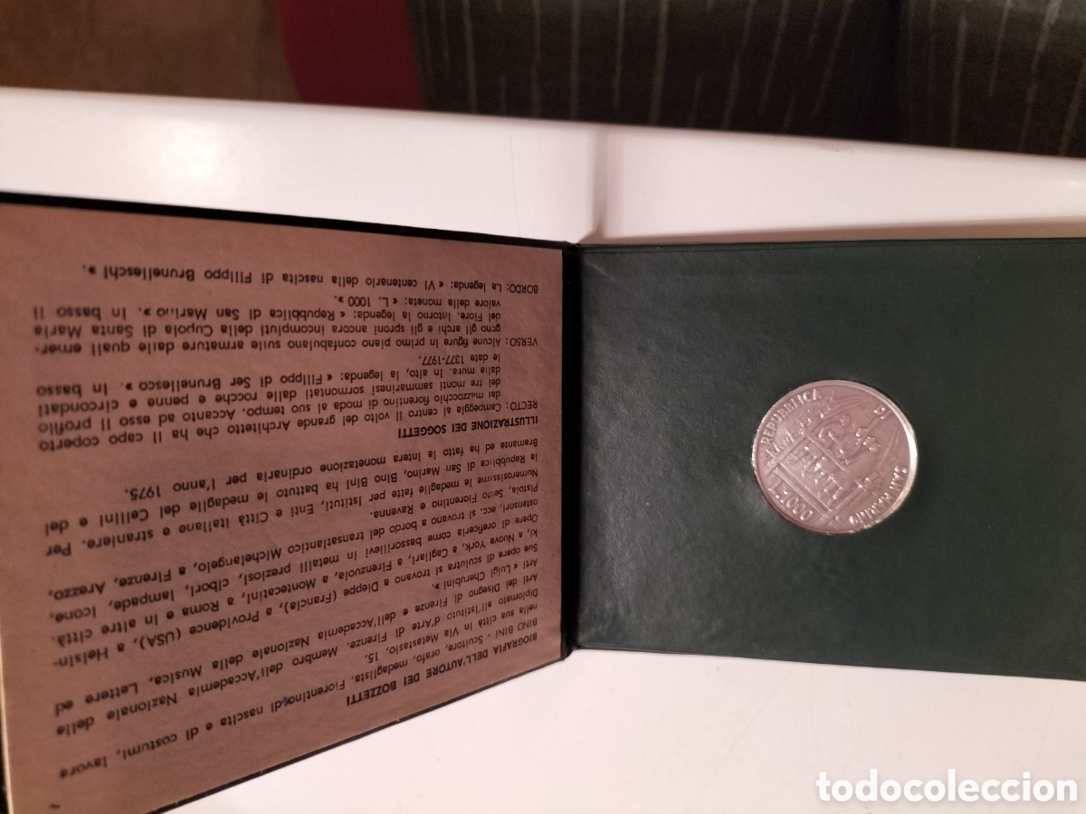 Material numism&aacute;tico: San Marino lire 1000 argento 1977 - Foto 3