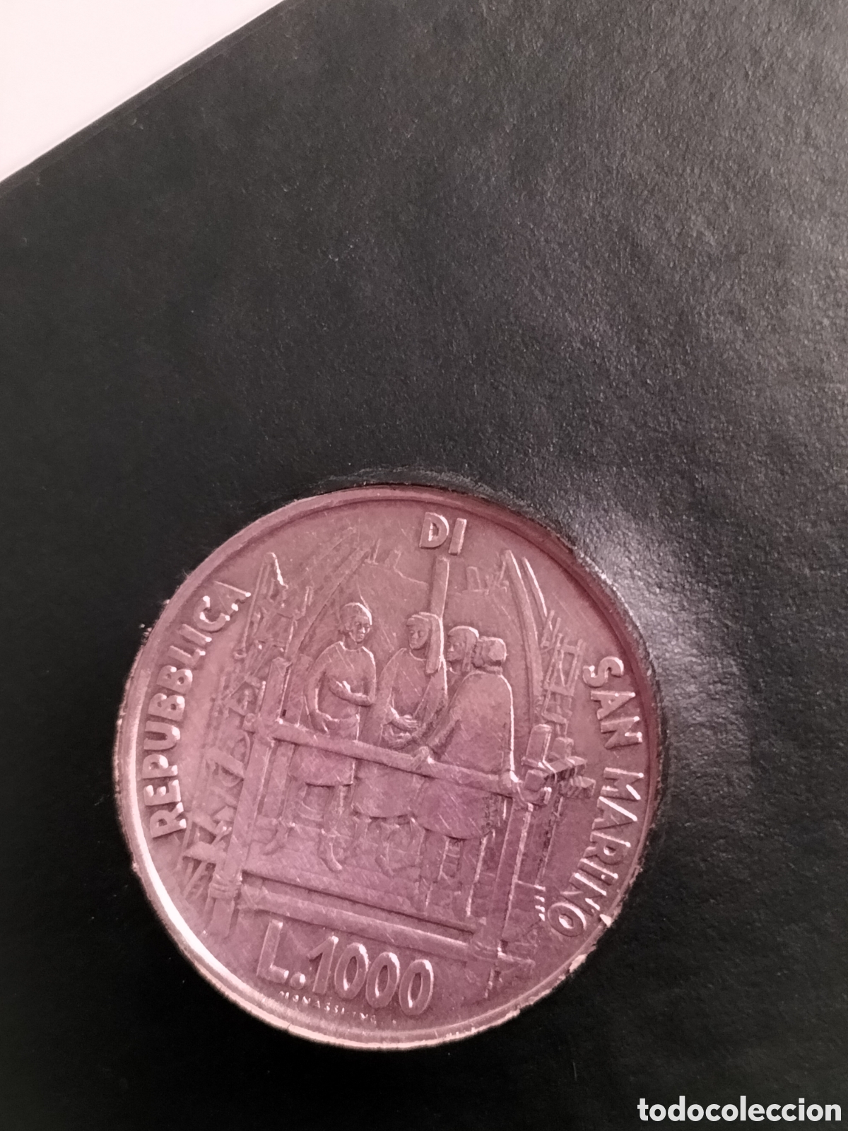 Material numism&aacute;tico: San Marino lire 1000 argento 1977 - Foto 5