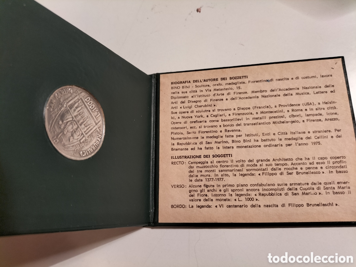 Material numism&aacute;tico: San Marino lire 1000 argento 1977 - Foto 8