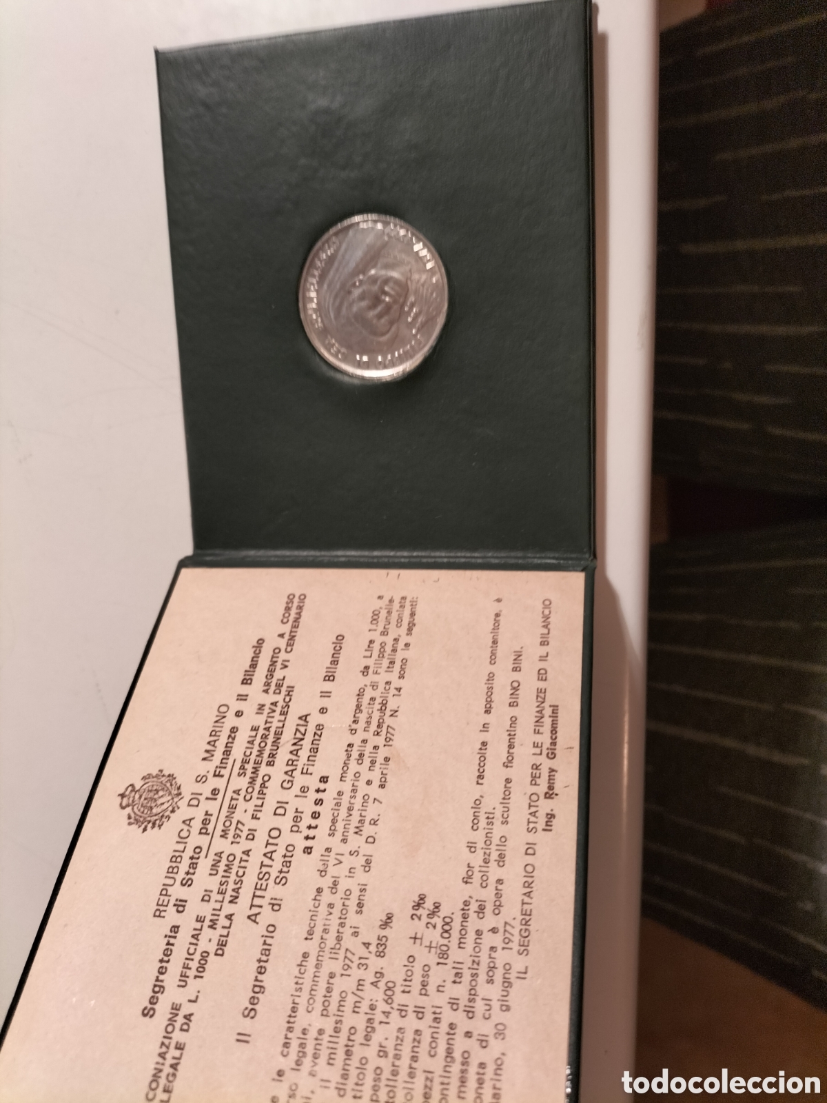 Material numism&aacute;tico: San Marino lire 1000 argento 1977 - Foto 1