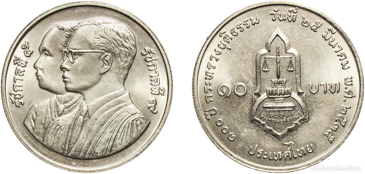 Material numism&aacute;tico: Thailand Kingdom BE 2535 (1992) 10 Baht - Rama IX (Ministry of Justice) Copper-nickel (800000) 15.0