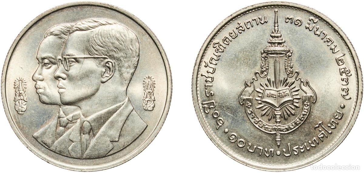 Material numism&aacute;tico: Thailand Kingdom BE 2537 (1994) 10 Baht - Rama IX (Royal Institute) Copper-nickel (700000) 15.04g U
