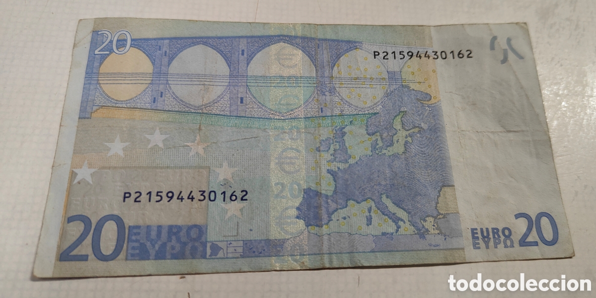 Material numism&aacute;tico: Billete 20&euro; &rdquo;Jean-Claude Trichet&rdquo; - Foto 2