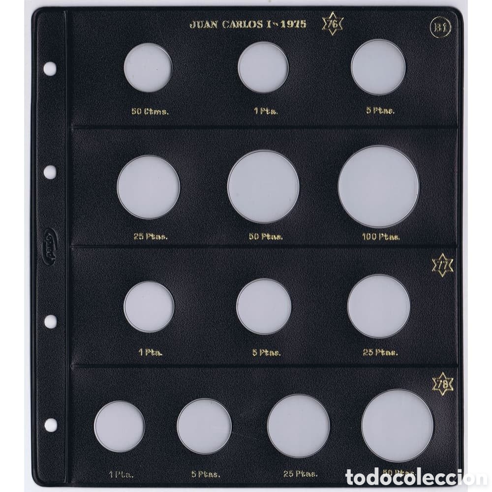 Material numism&aacute;tico: Lote 25 Hojas pardo Estado Espa&ntilde;ol y Juan Carlos