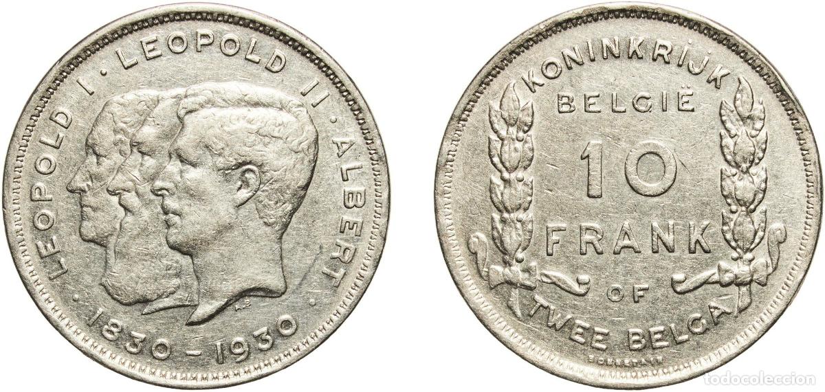 Material numism&aacute;tico: Belgium Kingdom 1930 2 Belga / 10 Francs - Albert I (Dutch text; Centennial of Belgium's Independen