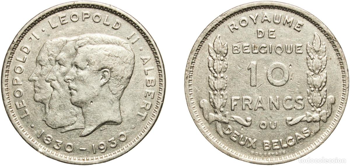 Material numism&aacute;tico: Belgium Kingdom 1930 2 Belga / 10 Francs - Albert I (French text; Centennial of Belgium's Independe