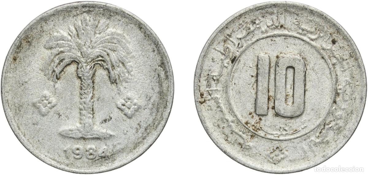 Material numism&aacute;tico: Algeria People's Democratic Republic 1984 10 Centimes Aluminium (95% Aluminium, 5% Magnesium) Kremn