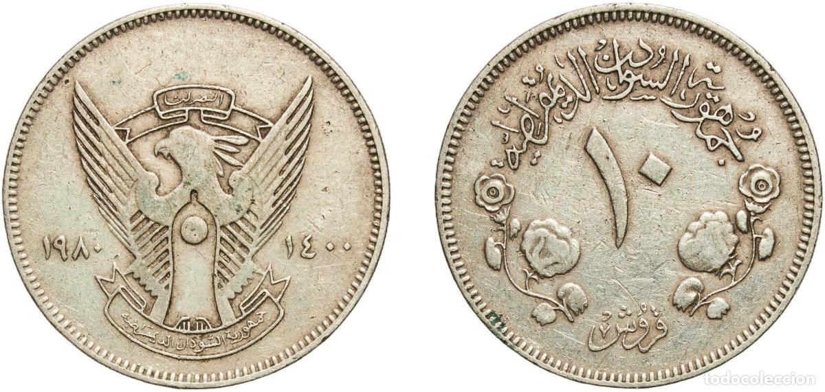 Material numism&aacute;tico: Sudan Democratic Republic 1400 10 Qirsh Copper-nickel Royal Mint (2965000) 9.73g XF KM 59.1 KM 59.