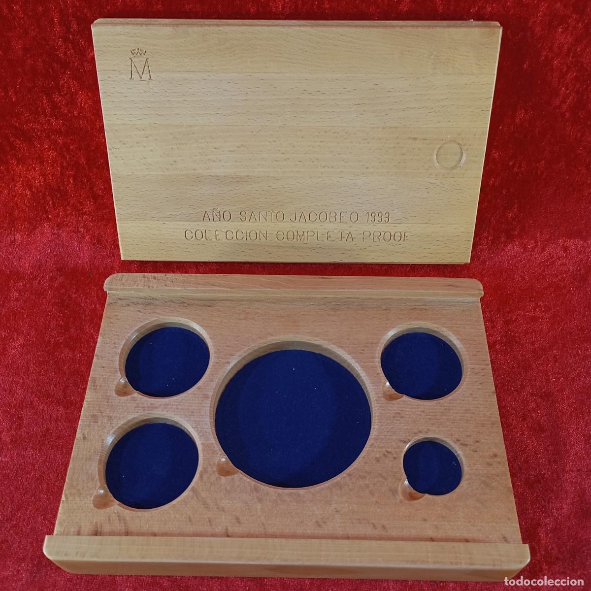 Material numism&aacute;tico: ESTUCHE NUMISM&Aacute;TICO PARA MONEDAS A&Ntilde;O SANTO JACOBEO 1993 - CASA MONEDA - ORO Y PLATA / 632