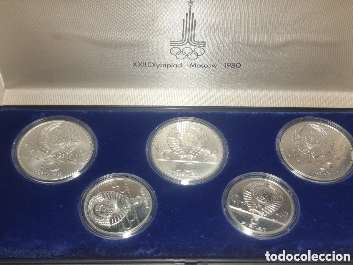 Material numism&aacute;tico: Monedas de plata Olimpiadas Mosc&ugrave; 80