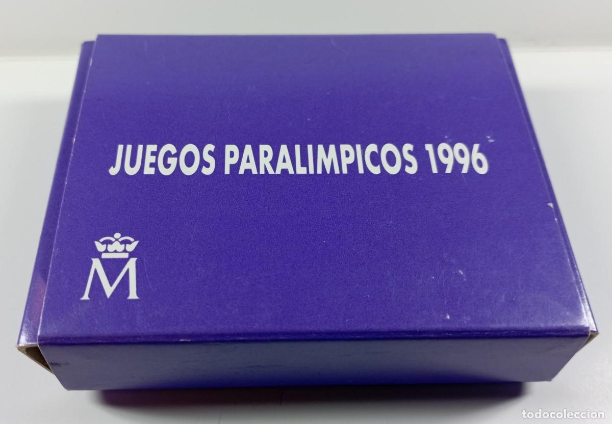 Material numism&aacute;tico: Funda de cart&oacute;n para moneda de 1.000 pesetas de los Juegos Paral&iacute;mpicos de 1996