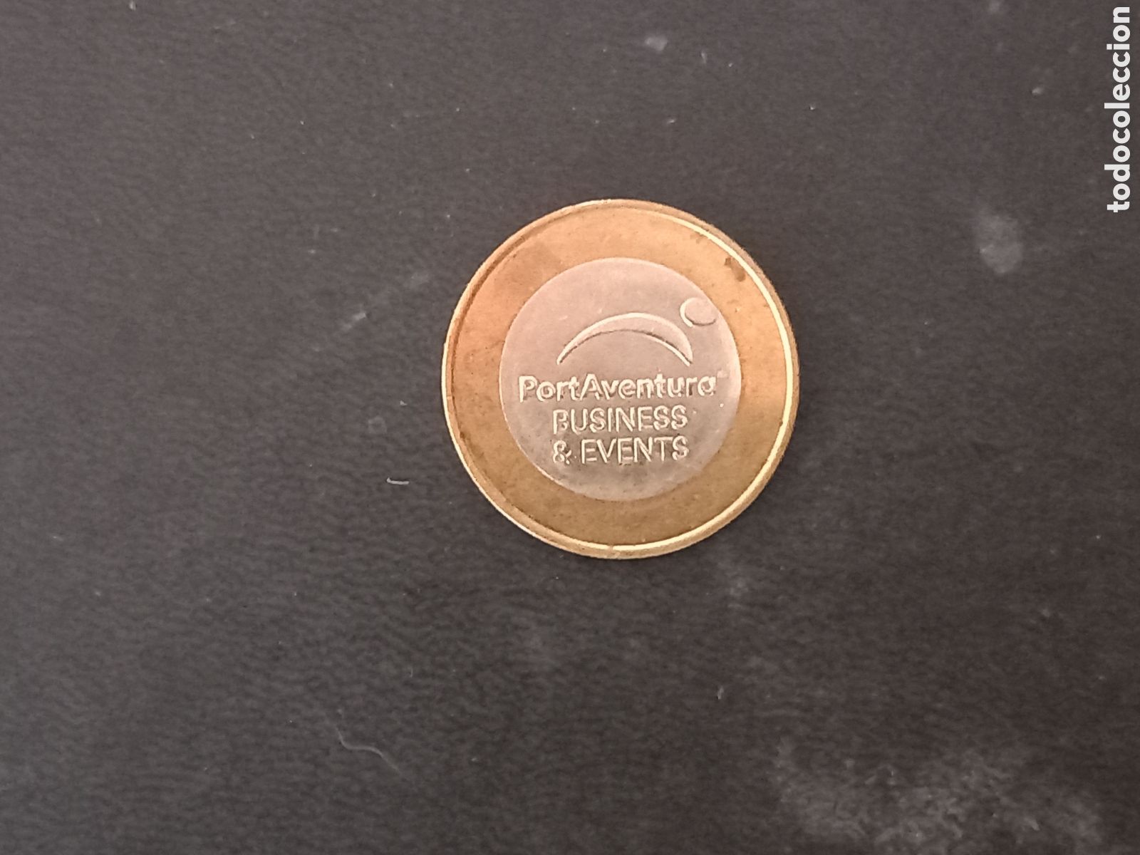 Material numism&aacute;tico: Ficha dineraria Port Aventura bimetalica
