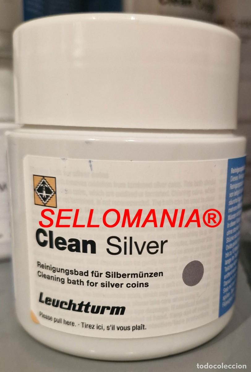 Material numism&aacute;tico: NUEVO LIQUIDO LIMPIA MONEDAS PLATA LEUCHTTURM BOTE BLANCO 200 ml
