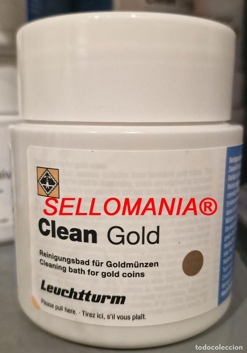 Numismatic Material: NUEVO LIQUIDO LIMPIA MONEDAS ORO LEUCHTTURM BOTE BLANCO 200 ml