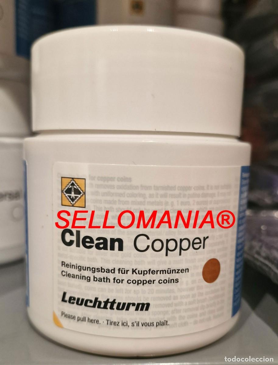 Materiale numismatico: NUEVO LIQUIDO LIMPIA MONEDAS DE COBRE LEUCHTTURM BOTE BLANCO 200 ml